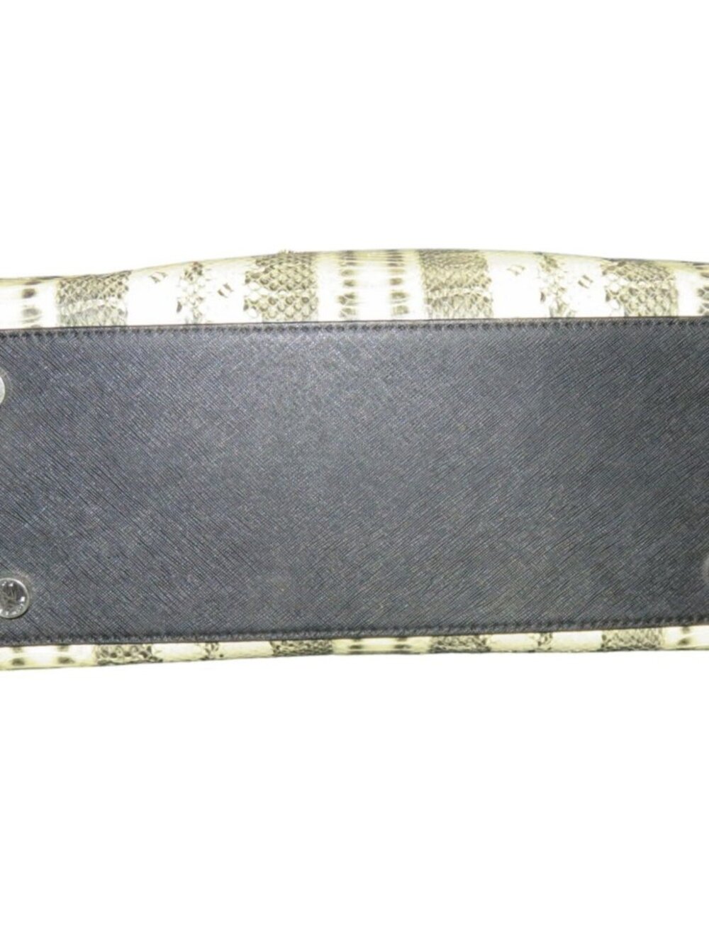 Michael Kors Selma Black & White Python Embossed Leather Tote - Picture 9 of 14